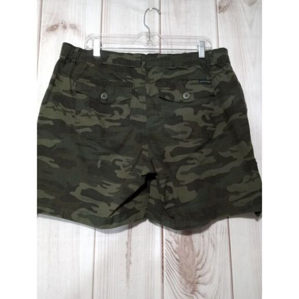 Social Standard by Sanctuary Womens Camo Utility Shorts Green XXL Street Wear
